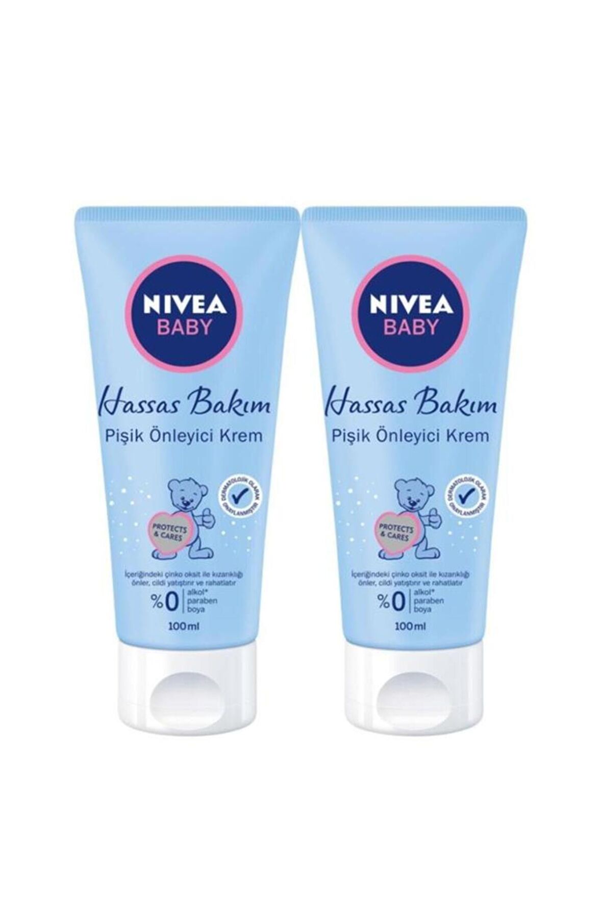 Nivea Baby Hassas Bakım Pişik Önleyici Krem 100ml, Kızarıklık Önleyici, Yatıştırıcı, Rahatlatıcı, X2 Adet