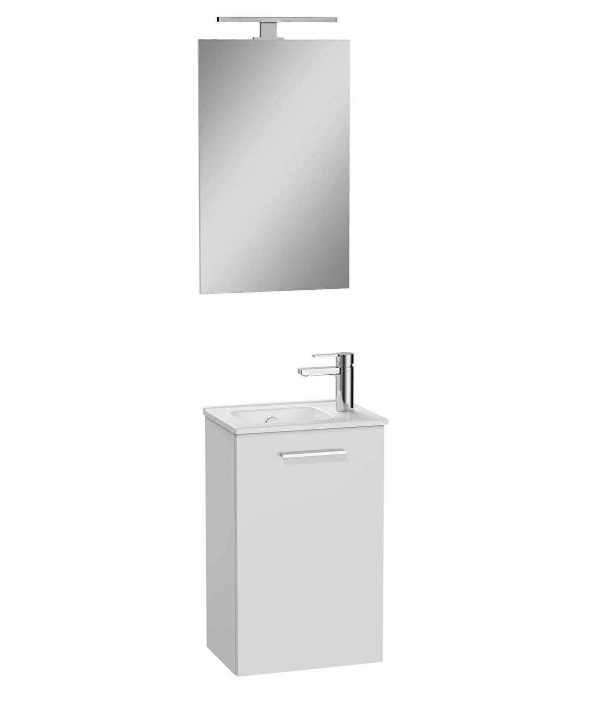 VitrA Ardea 69564 Banyo Dolabı Seti Kapaklı, 40 cm, Parlak Beyaz