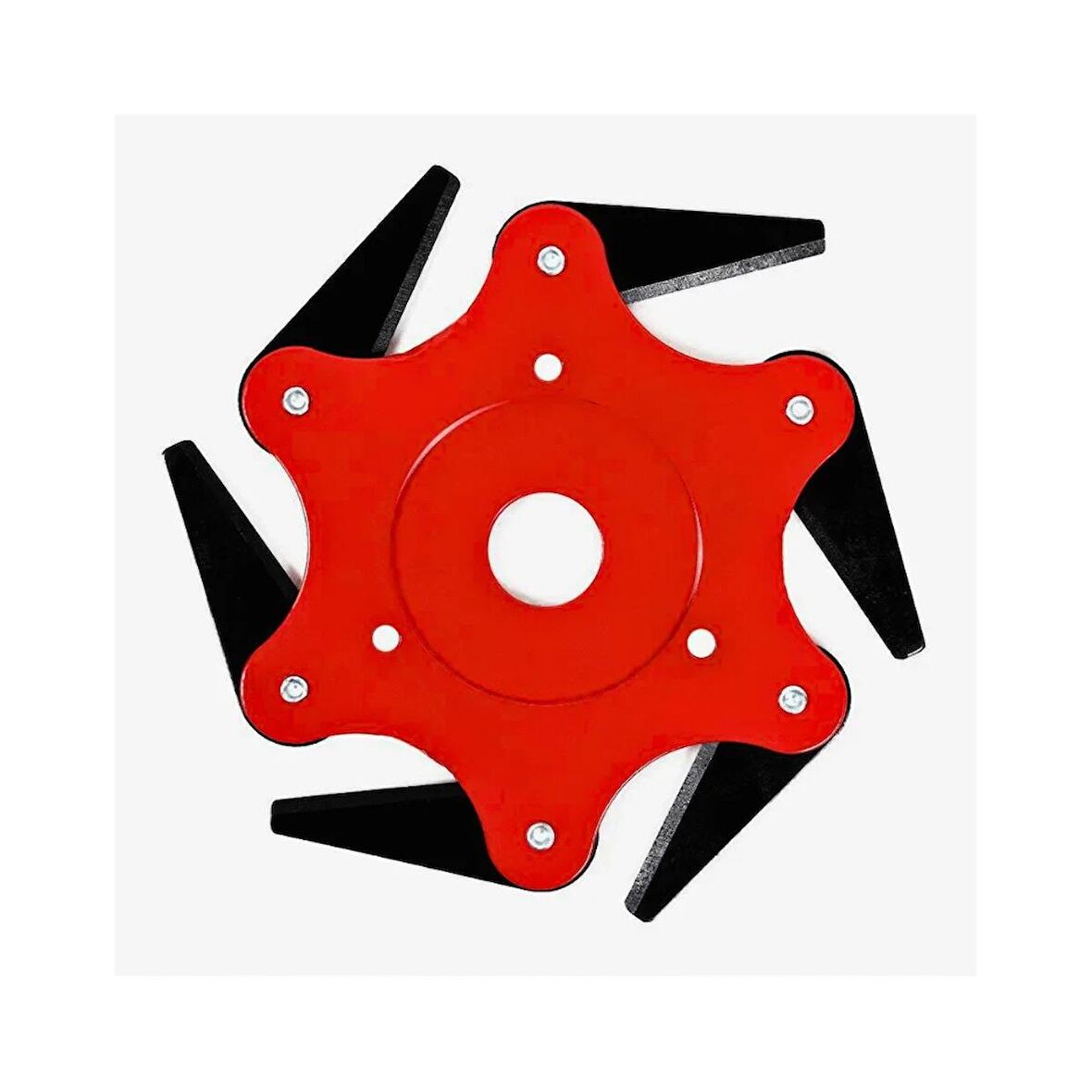 6 Bıçaklı Tırpan Başlığı Universal Başlık Çim Biçme Kafası Ot Düzeltici Fide Dibi Temizleme Aparatı