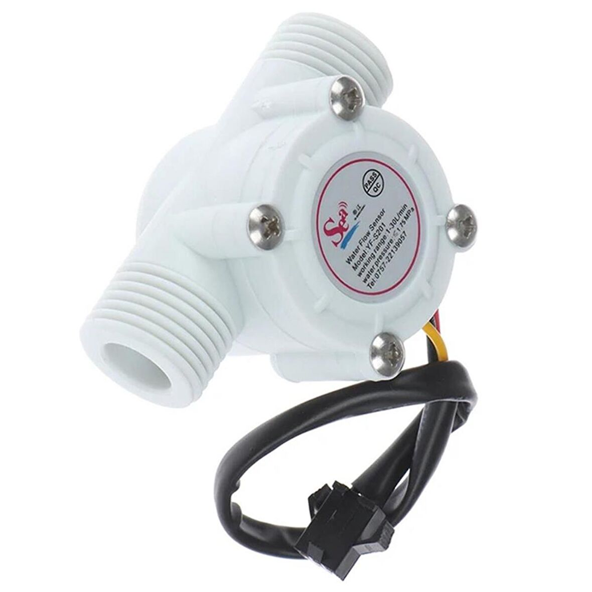 YF-S201 1-30 L/min Beyaz Su Akış Sensörü