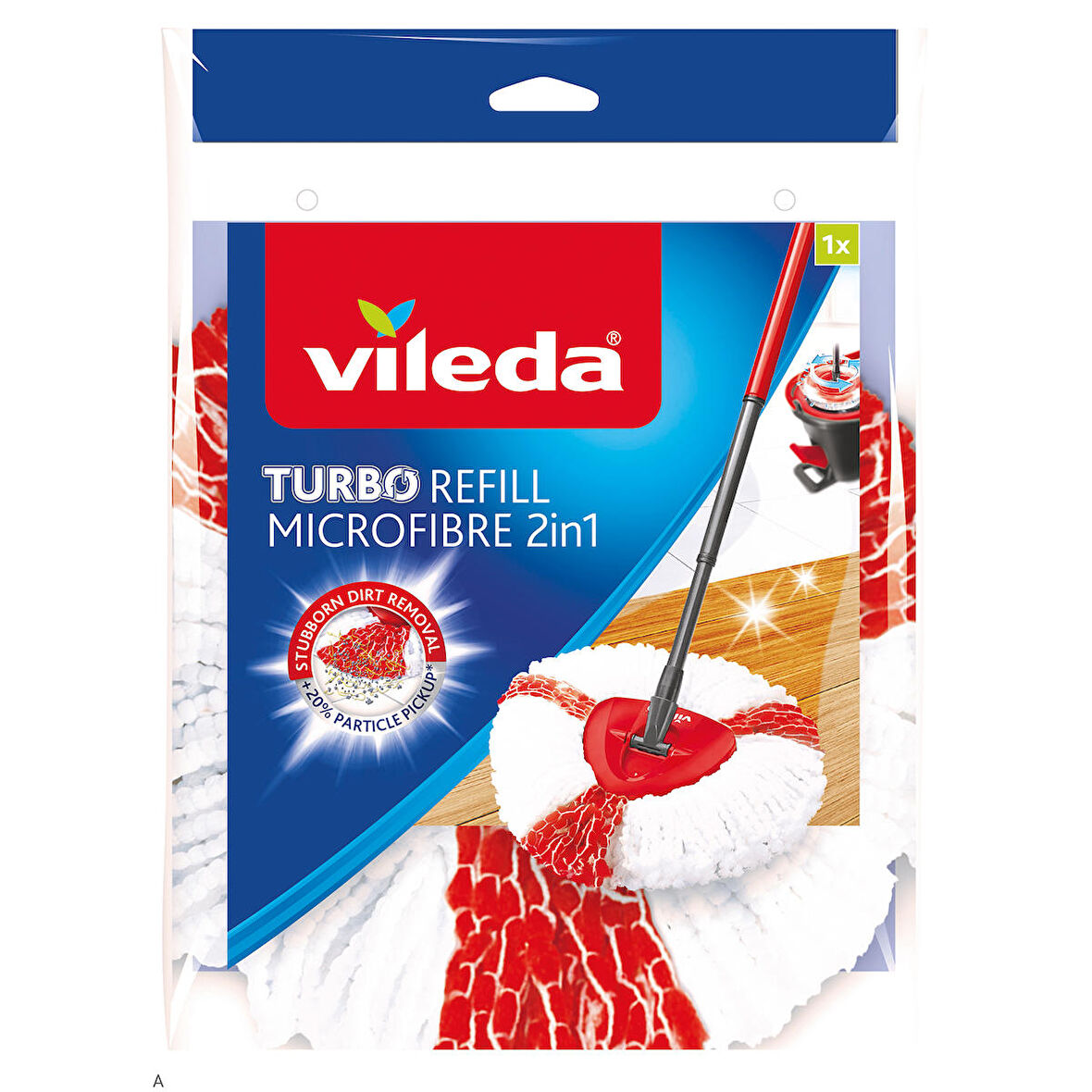 Vileda Turbo 2in1 Mikrofiber Üçgen Başlık Yedek Paspas 