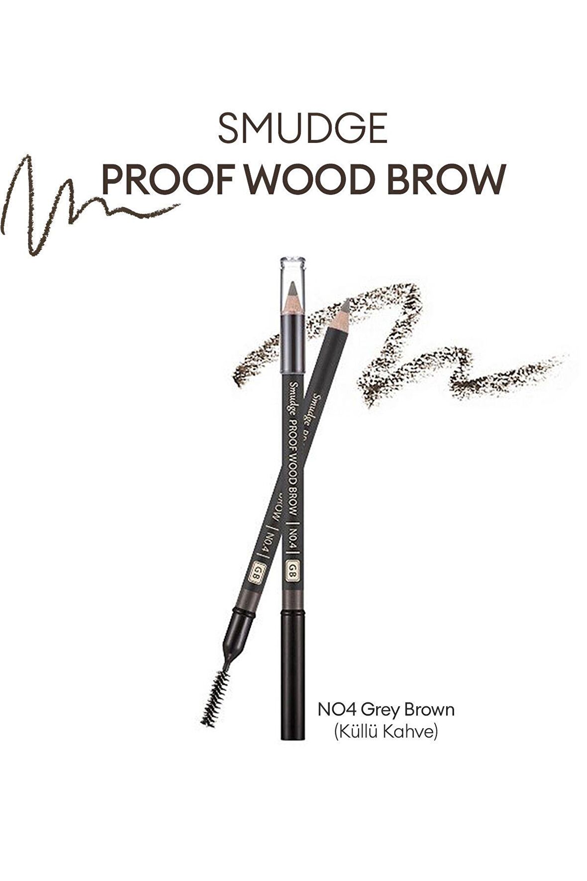 Bulaşmayan Kalıcı Doğal Kaş Kalemi  Smudge Proof Wood Brow (Gray Brown)