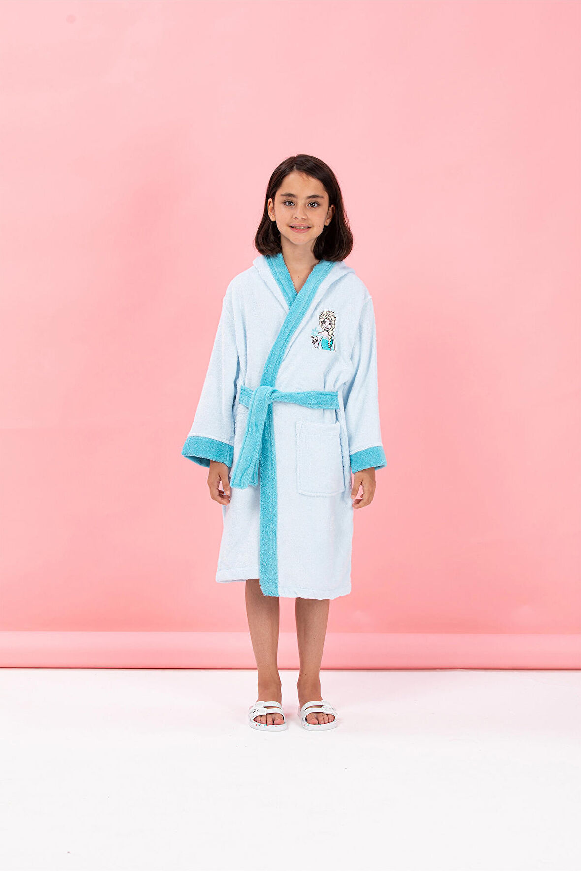 ÖZDİLEK DSNY FROZEN SNOWFLAKE MAVI NAK. BORNOZ 9-10