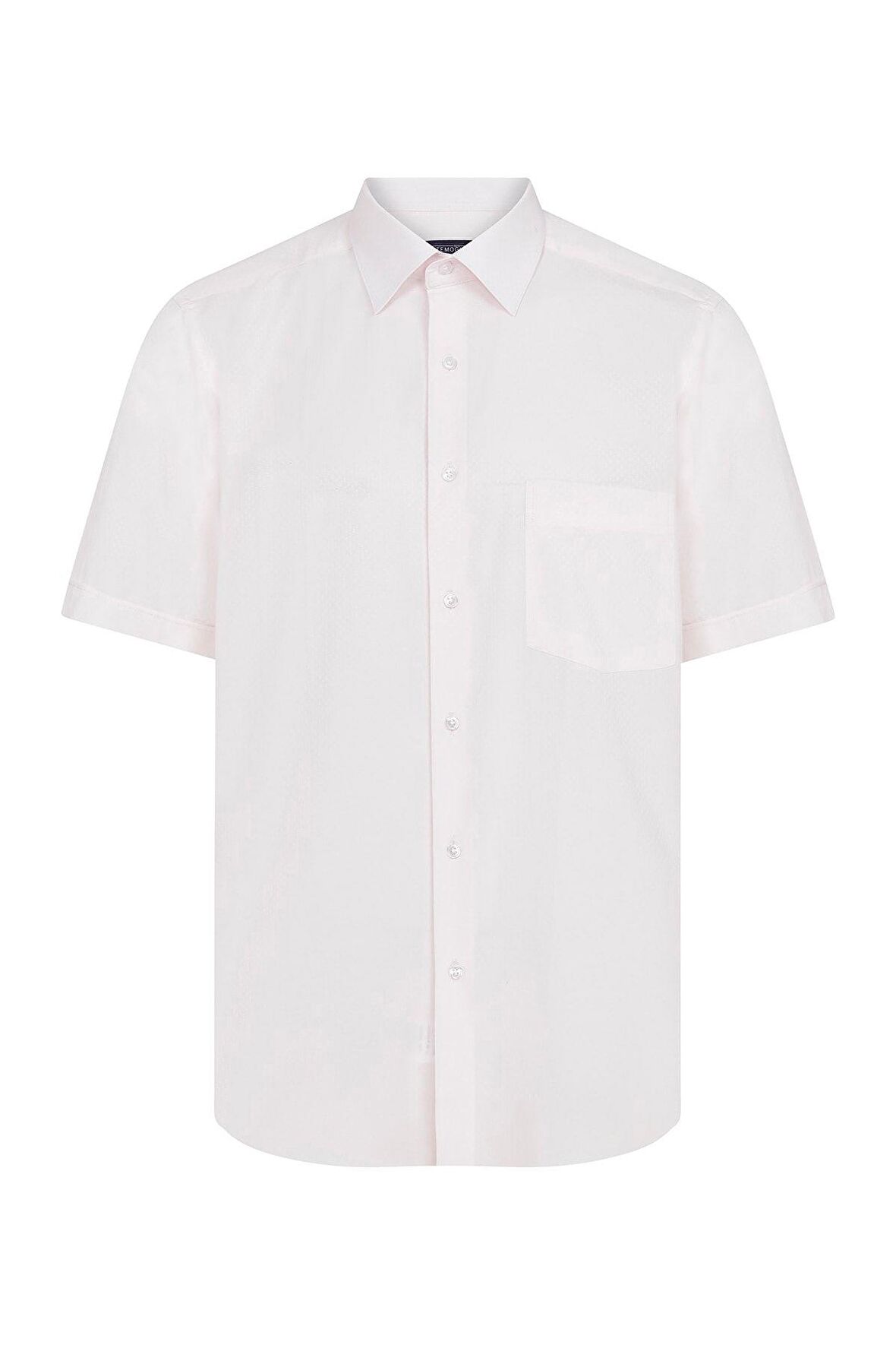 Kısa Kol Desenli Klasik Gömlek