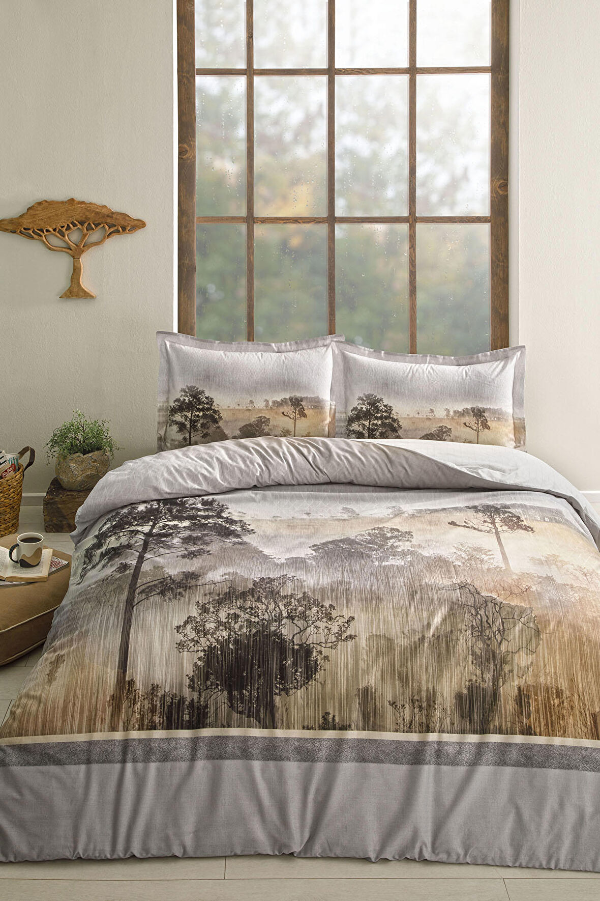 Özdilek Çift Kişilik Ranforce Nevresim Takımı Color Scenery Gri