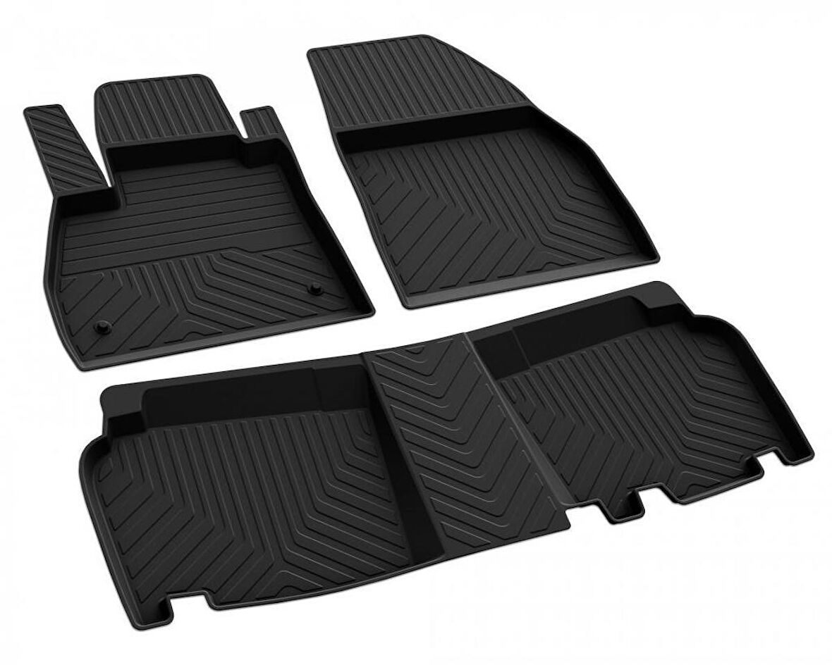 Renault Kangoo Ferrous 4D Havuzlu Kauçuk Paspas 2008 2020