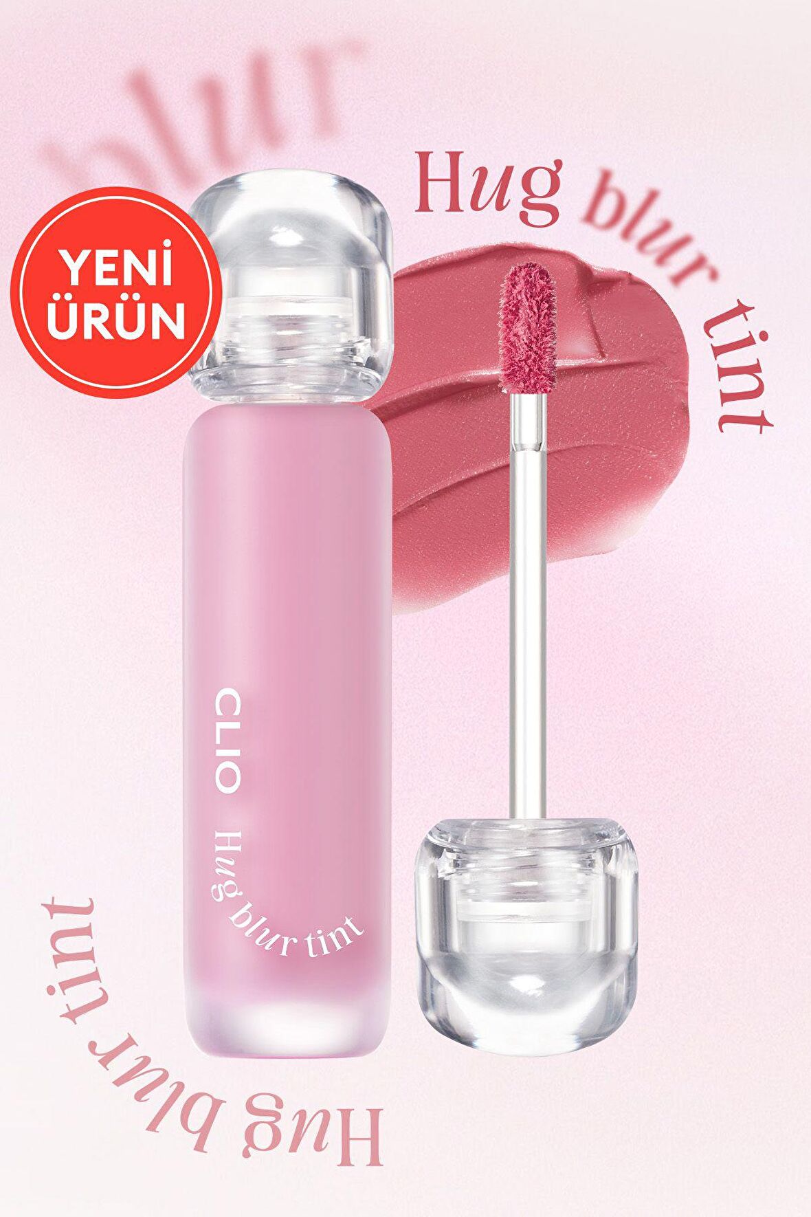 Hafif ve Köpüksü Dokusuyla Pürüzsüz Görünüm Sunan Tint CLIO Hug Blur Tint (001 My Little Berry)