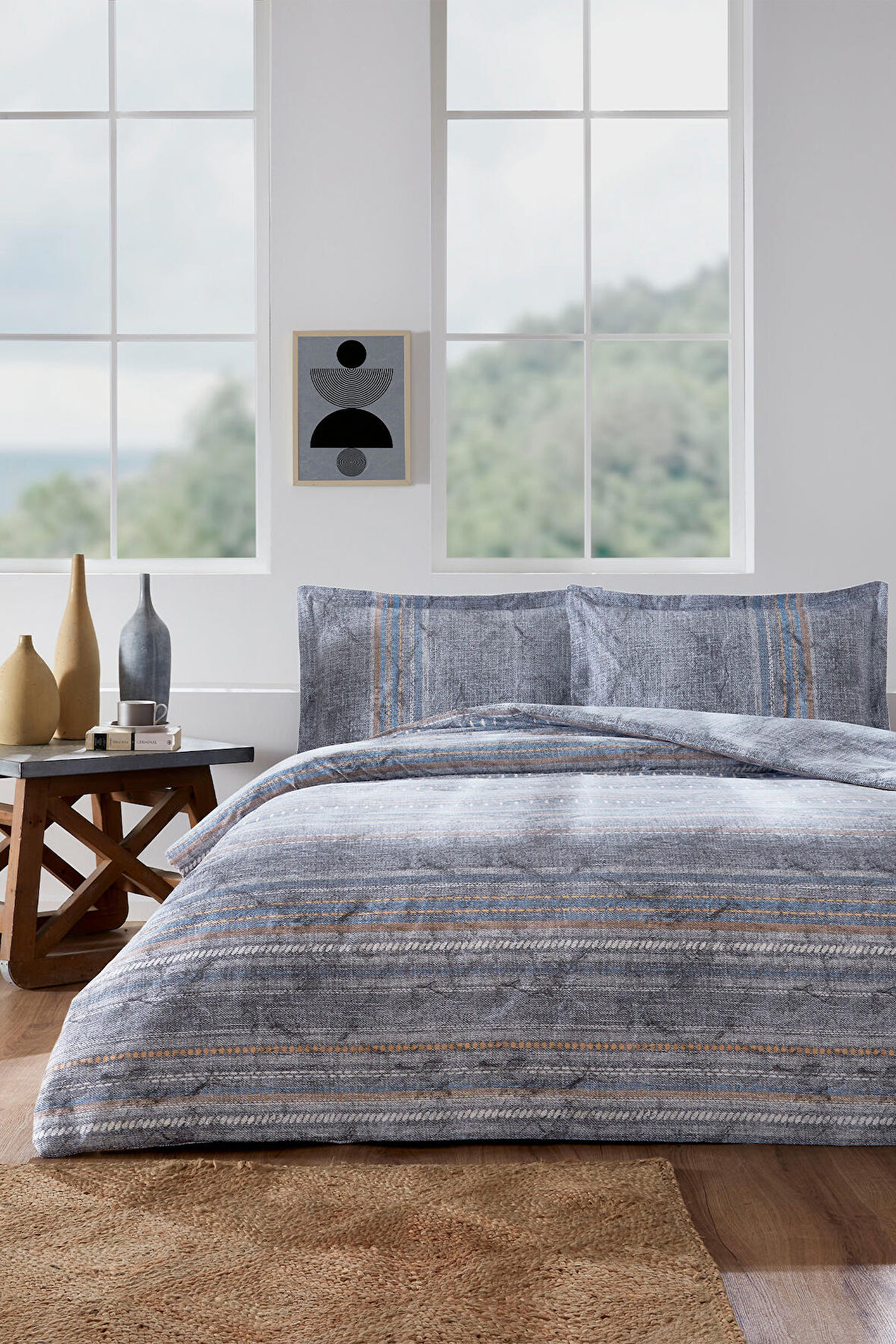 Özdilek Colorado Tek Kişilik Lastikli Fitted Çarşaf Nevresim Takımı