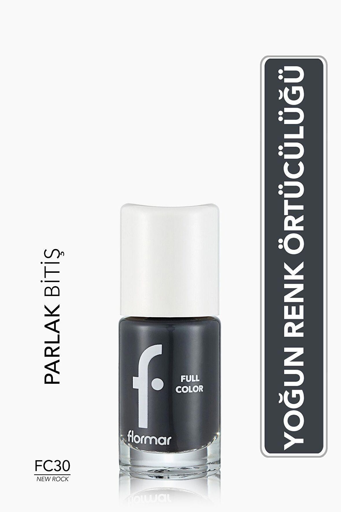 Flormar Yoğun Pigmentli Parlak Oje-full Color Nail Enamel-fc30 New Rock-8690604310661