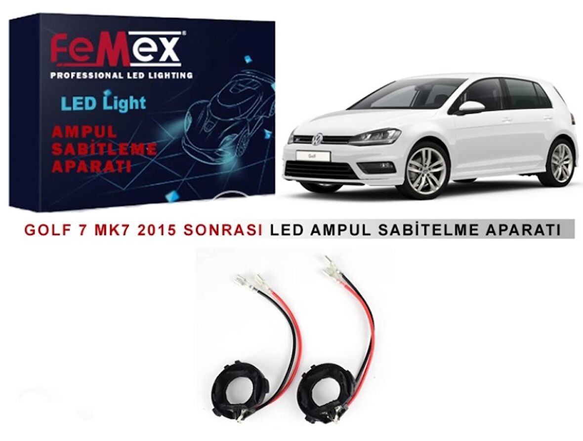 Volkswagen Golf 7 MK7 2015 Sonrası Araçlar için Kısa Far Tutucu Led Ampul Sabitleme Aparatı