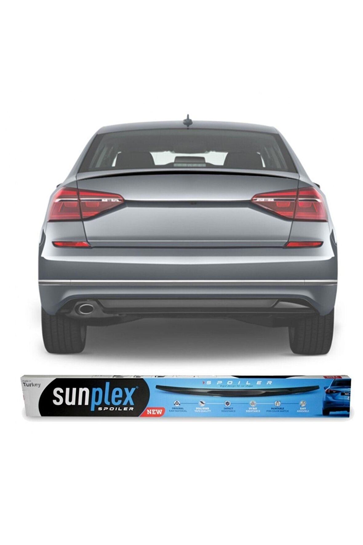 Vw Passat B8 Spoiler Bagaj Üstü Sunplex Piano Black 2015-2019 Arası