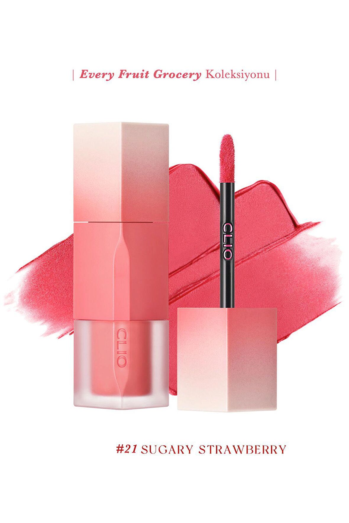 Pürüzsüz ve Kadifemsi Dokulu, Doğal Görünüm Sunan Tint Clio Chiffon Blur Tint (21 Neon Pink)