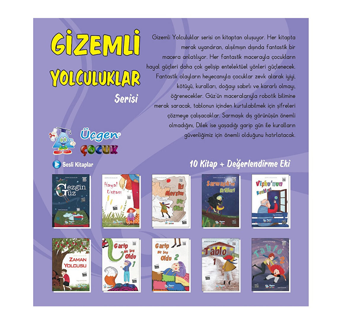 GİZEMLİ YOLCULUKLAR Serisi - 10 Kitap + Değerlendirme Eki
