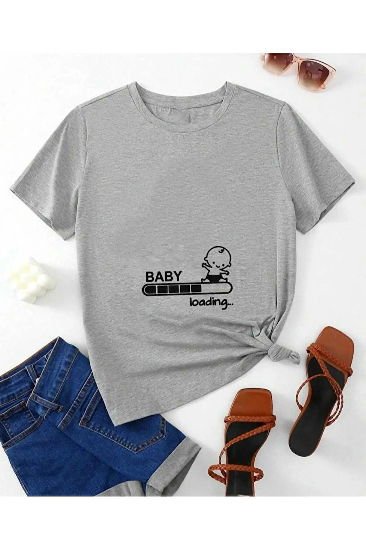 malkoçbey kadın baby loading... baskılı oversize basic t-şhirt
