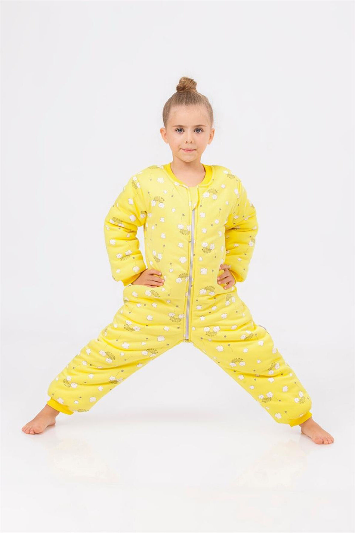 Kız Erkek Çocuk Kalın Elyaf Dolgulu Premium Kalite 2.5 Tog Desenli Uyku Tulumu