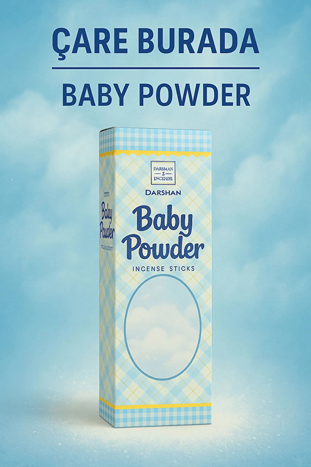 Darshan Incense - Baby Powder Çubuk Tütsü (20'li)