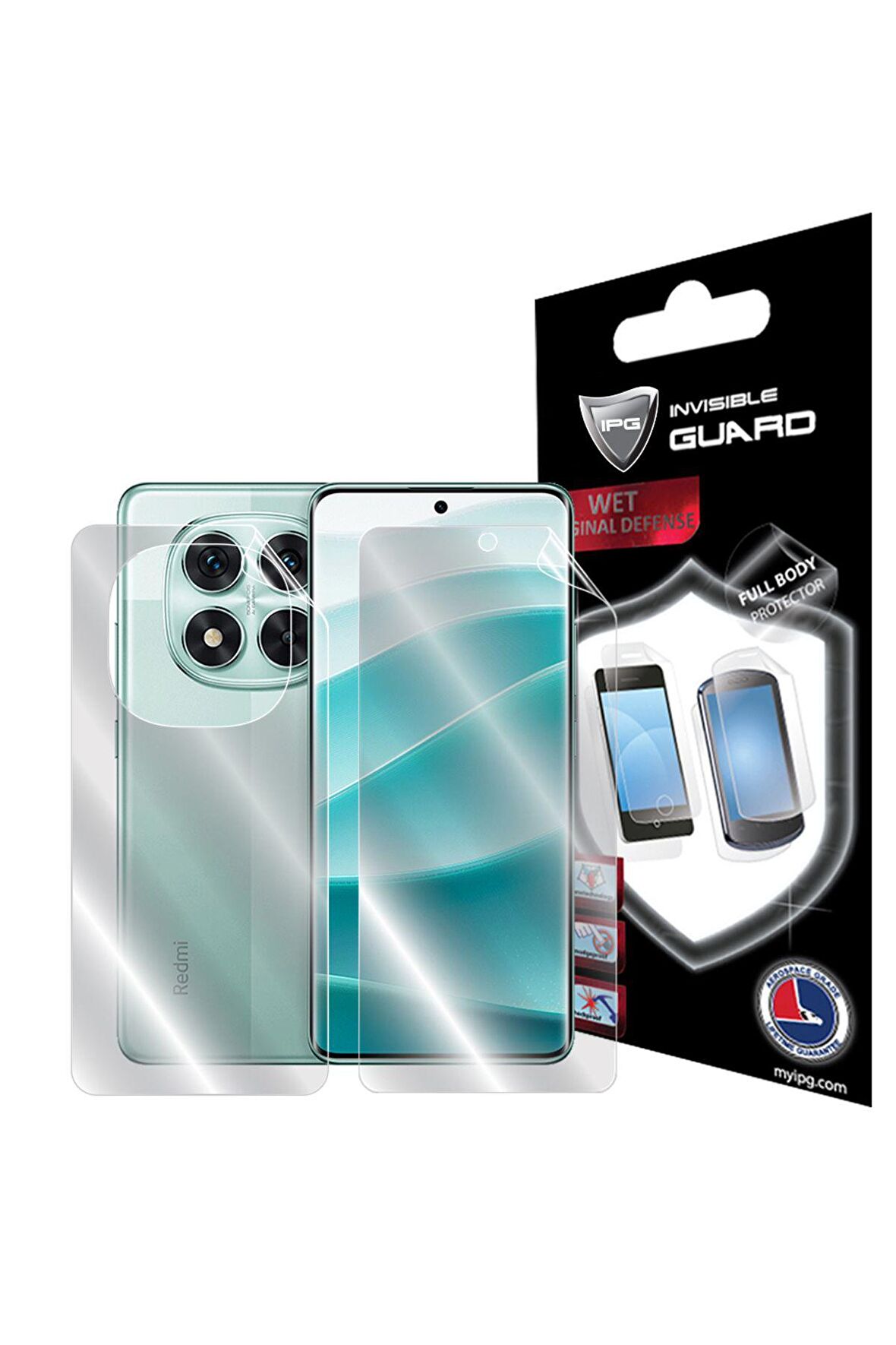Xiaomi Redmi Note 14 Pro için IPG Hydrogel Tam Kaplama (Ekran ve Arka Koruma)