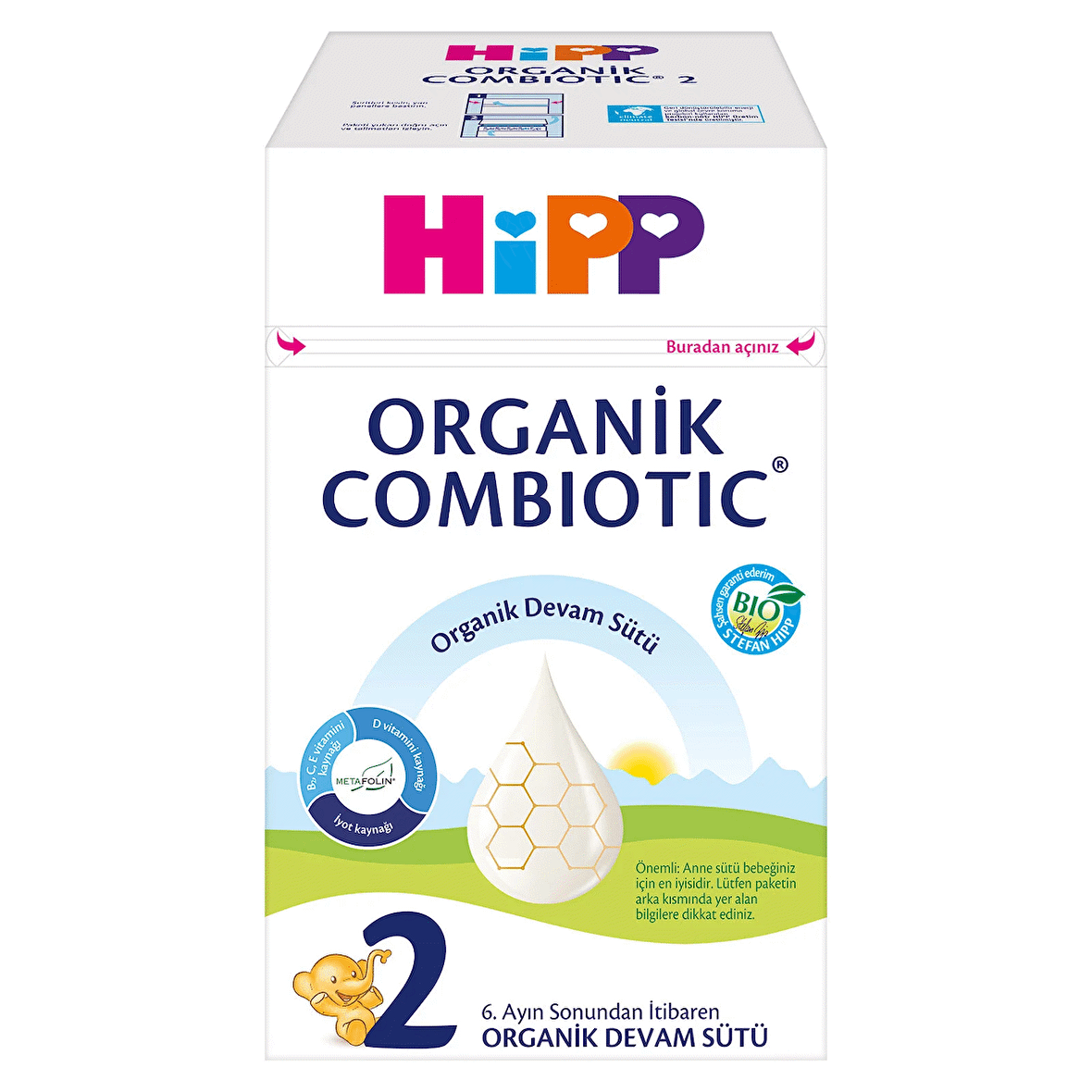 Hipp Organik Combiotic 2 Prebiyotik Devam Sütü 800 gr