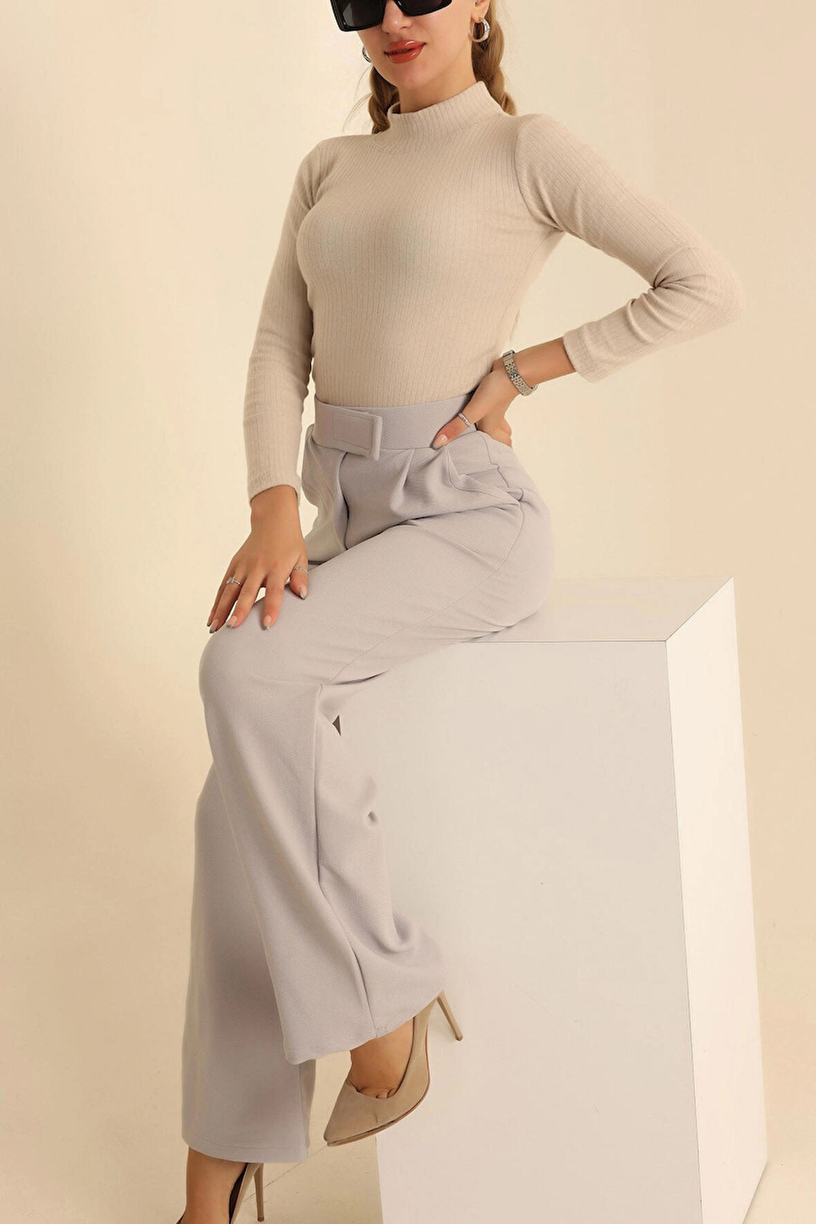 Fitilli Triko Uzun Kol Slim Fit Bady - Görseller Referans Olsun - Dar Kalıp Vücudu Sarar.