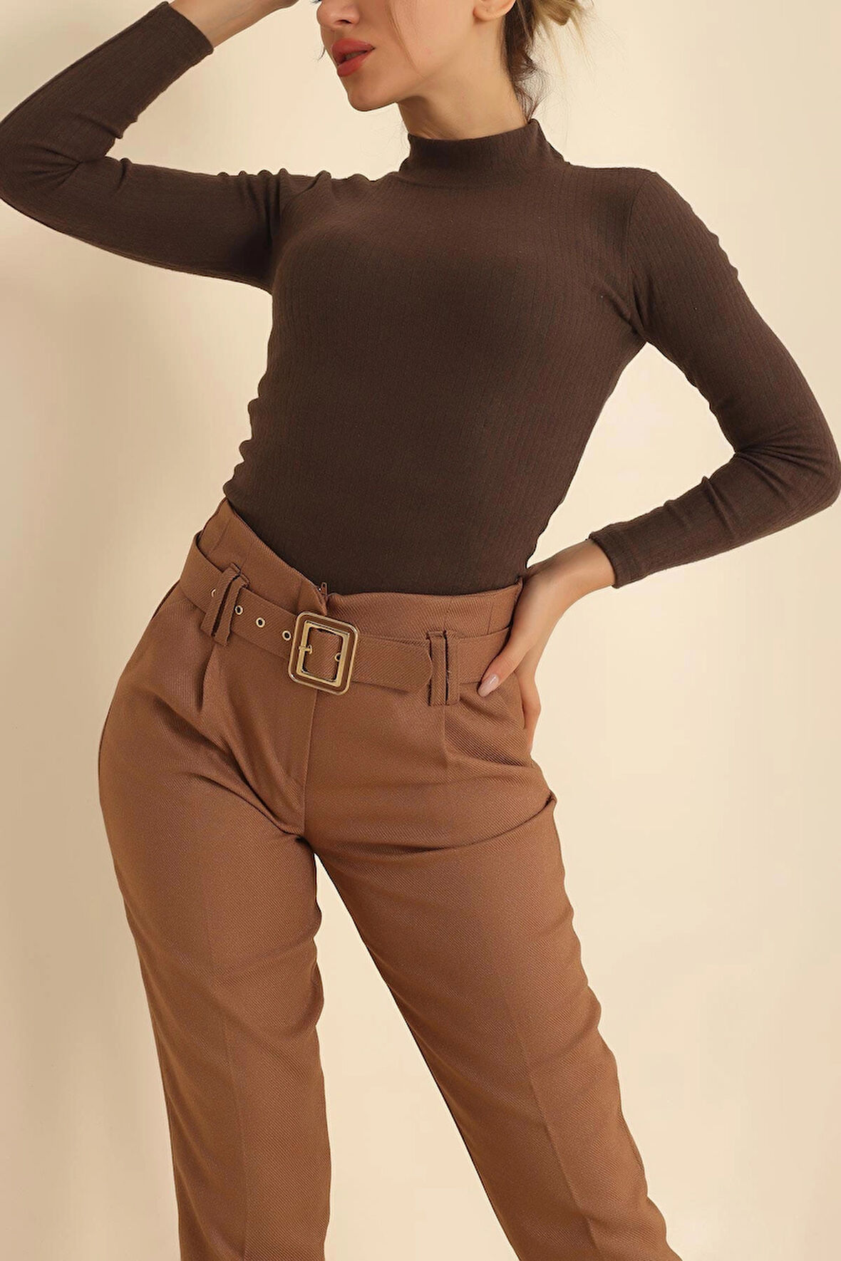 Fitilli Triko Uzun Kol Slim Fit Bady - Görseller Referans Olsun - Dar Kalıp Vücudu Sarar.