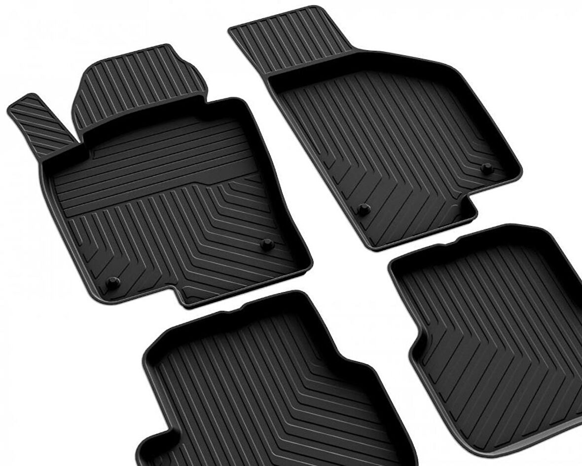 Volkswagen Tiguan 1 Ferrous 4D Havuzlu Kauçuk Paspas 2007 2015