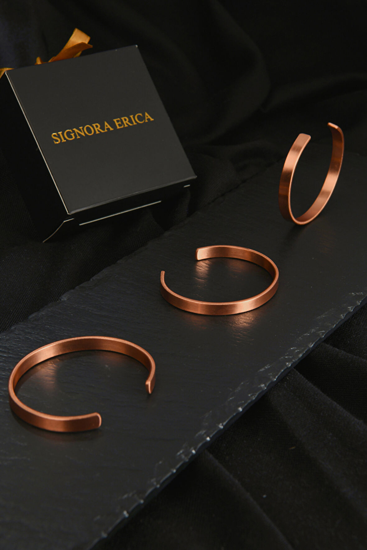 Düz Model Bakır Bileklik