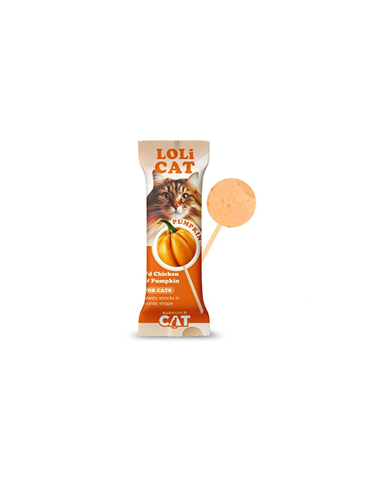 EuroGold Cat LoliCat FD Kedi Ödülü Balkabaklı 1,5 Gr (15 li)