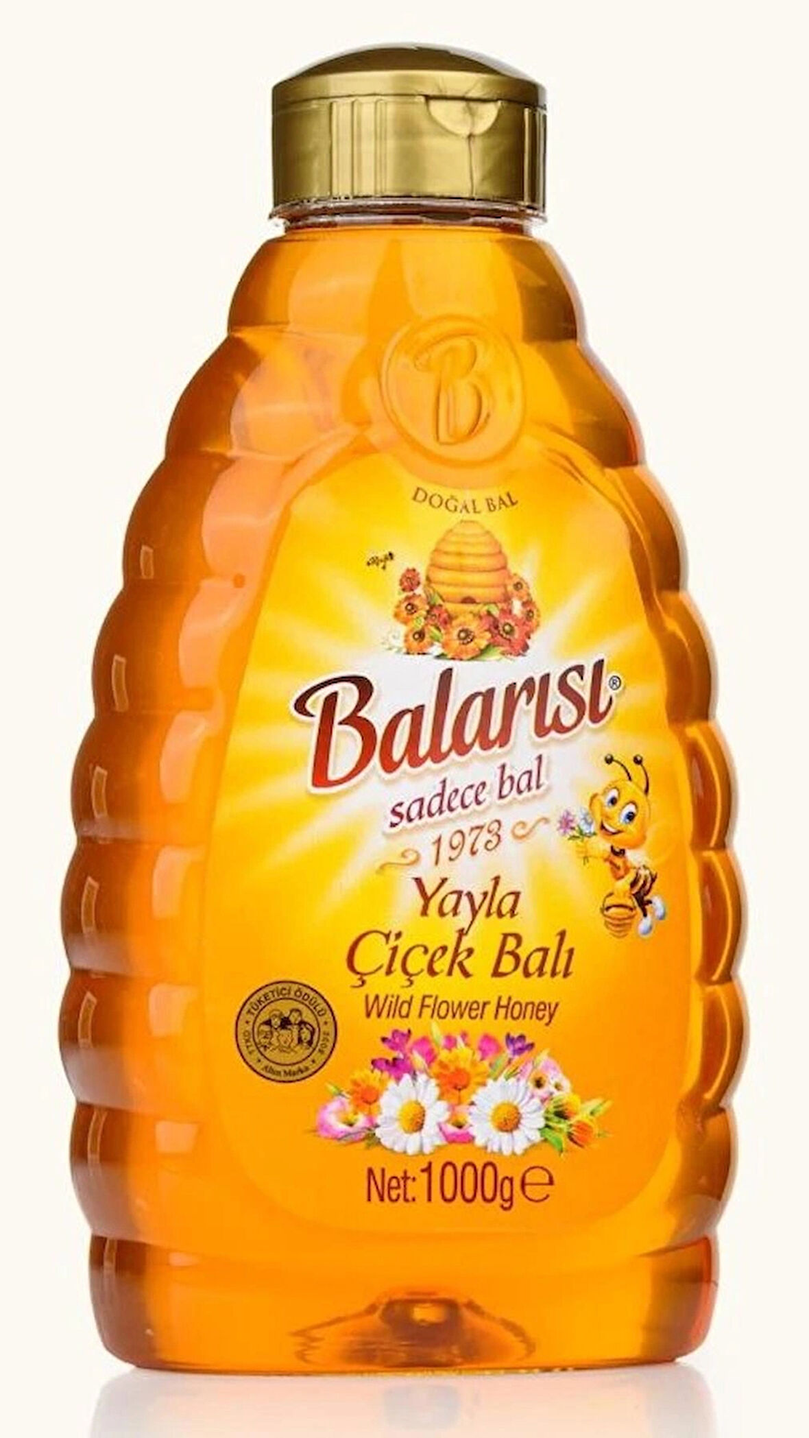 Balarısı Doğal Çiçek Balı 1000 gr Pratik Kapak