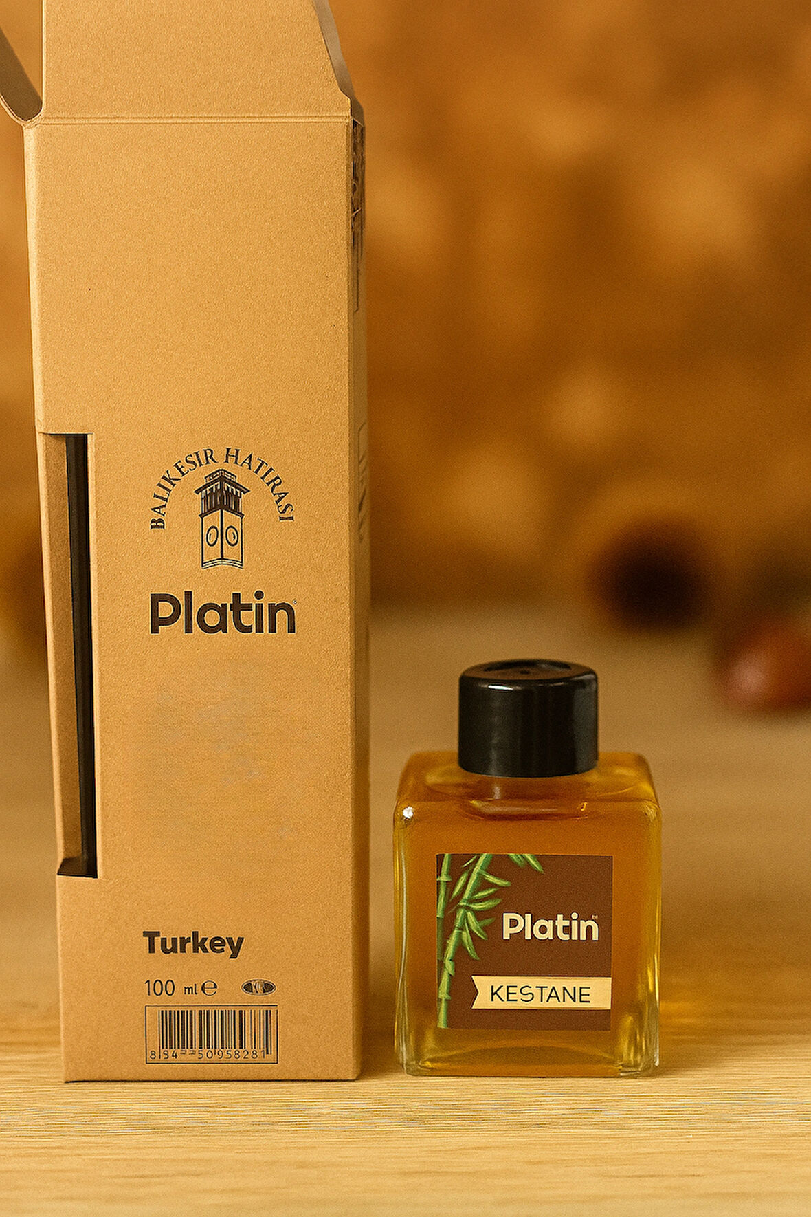 Platin Kestane Bambu Çubuklu Oda Kokusu