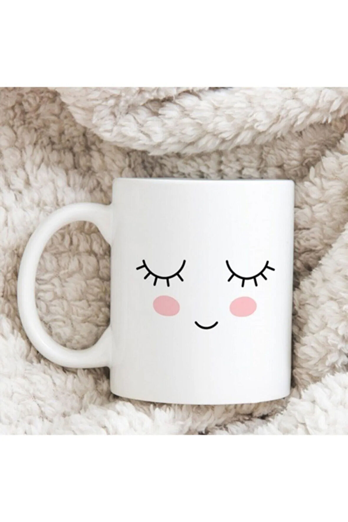 Kirpik Tasarımlı Kupa Bardak