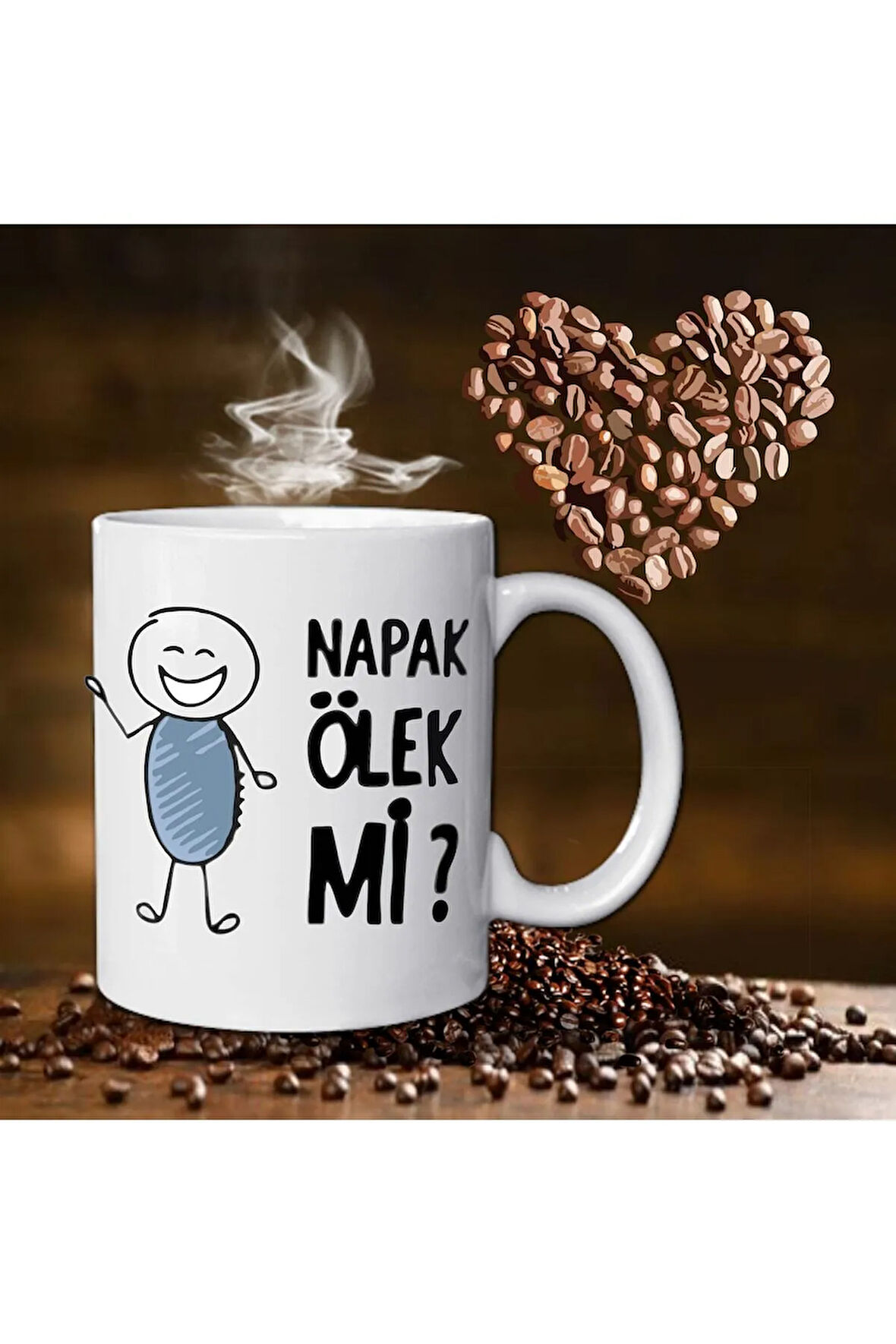 Napak Ölek Mi Yazılı Kupa Bardak