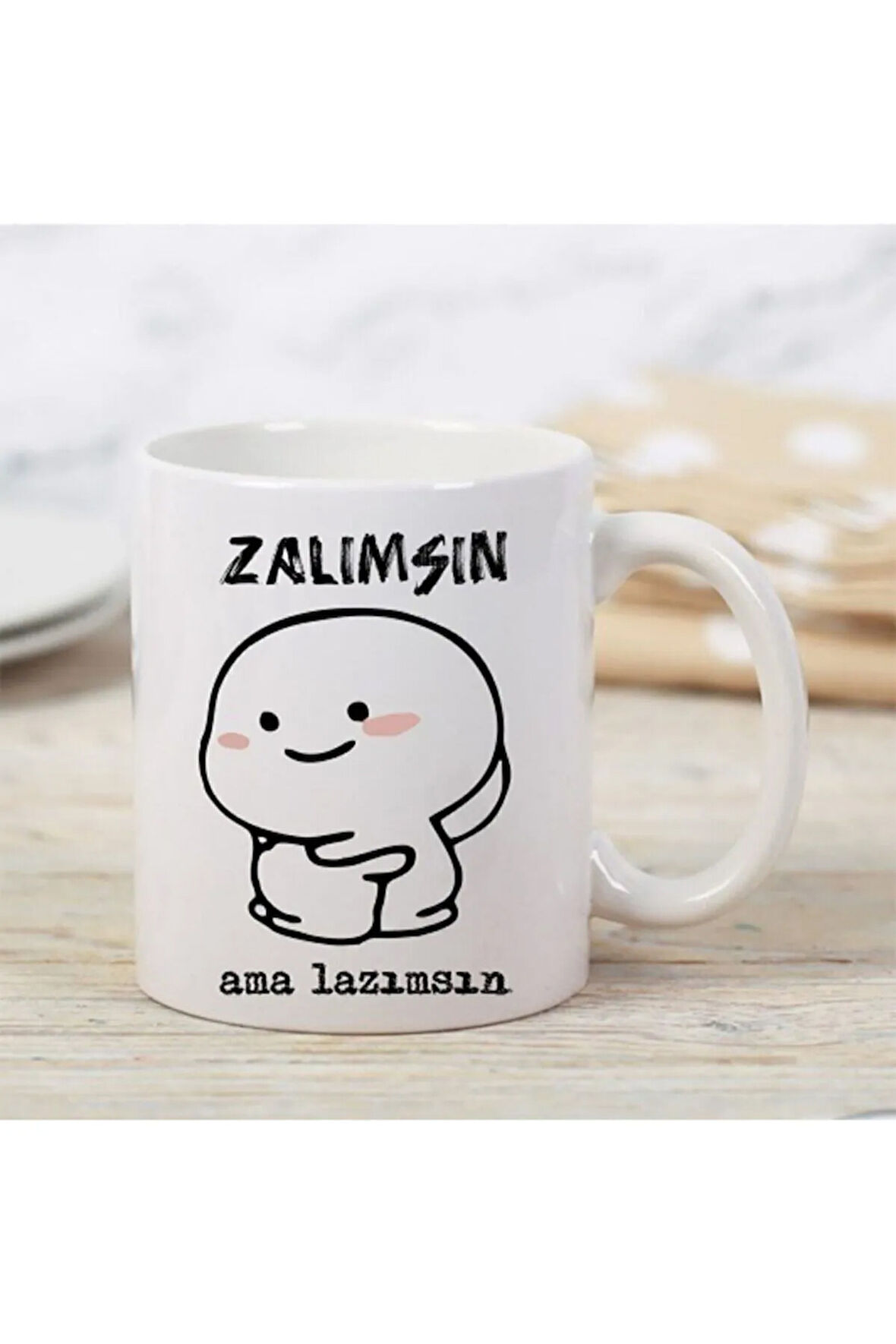 Zalımsın Ama Bana Lazımsın Yazılı Kupa Bardak