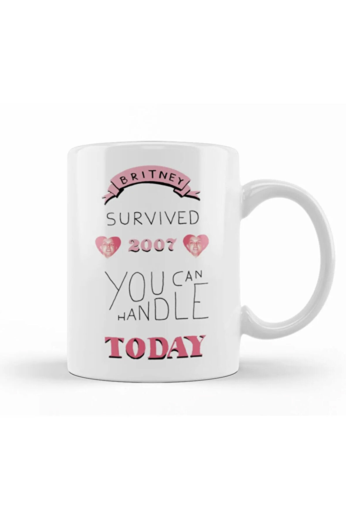Britney Survived 2007 Kupa Bardak Porselen