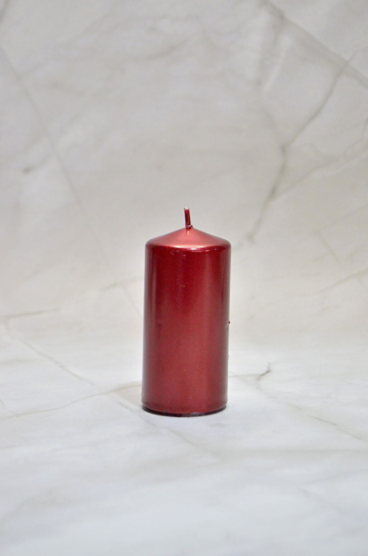 Bar Mumu Baton Mum Tekli 38 mm Çap 80 mm Uzunluk Metalik Boya Kokusuz Silindir Mum – Parafin Wax