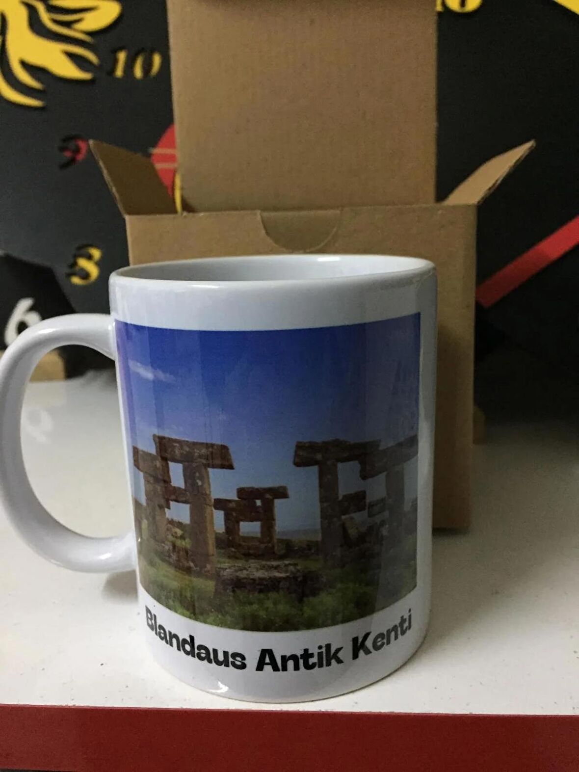baskılı kupa - blandaus antik kenti