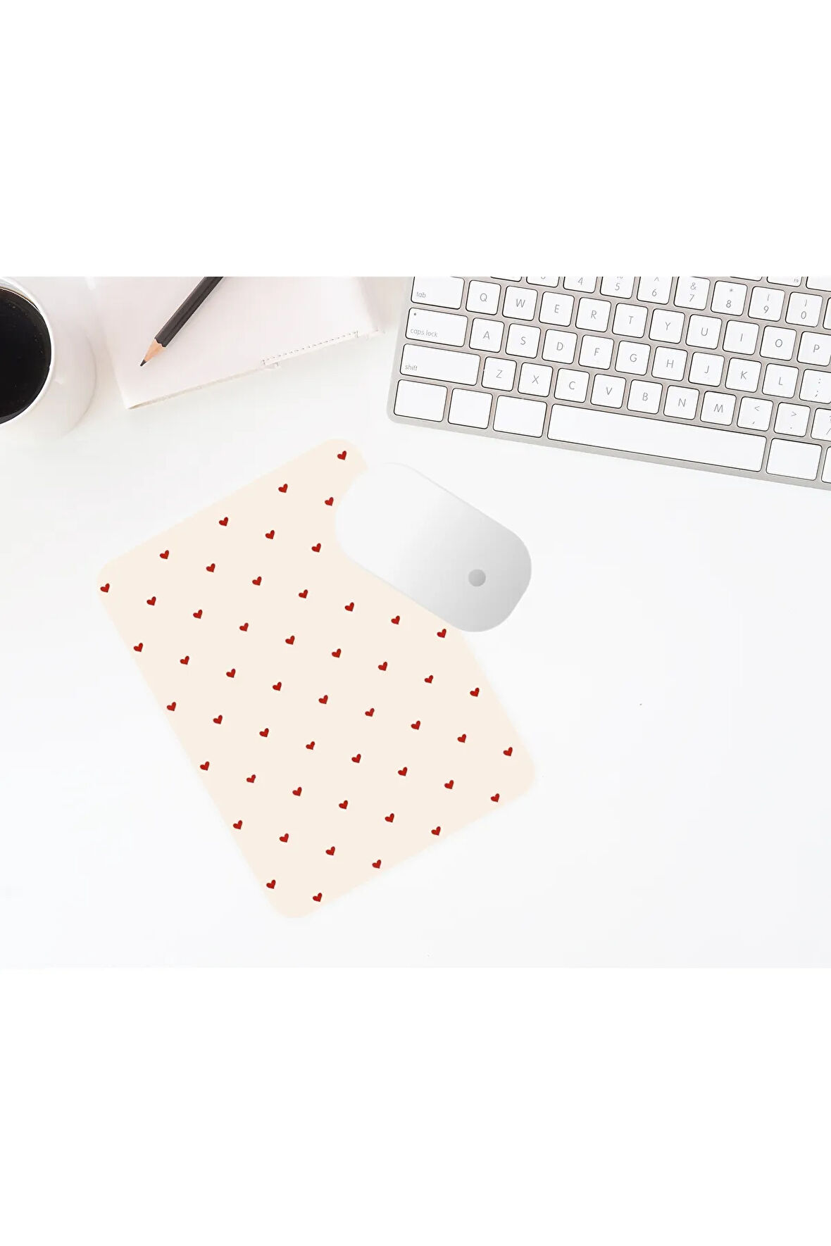 Kalp Baskılı Mouse Pad