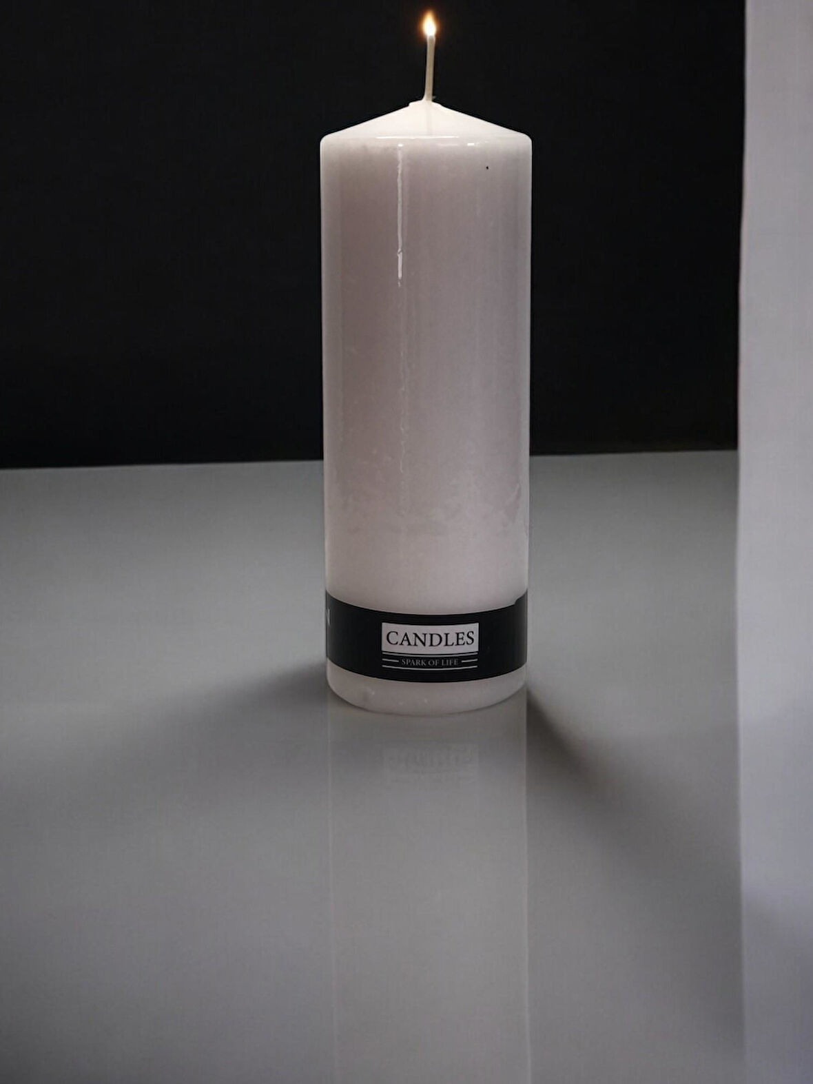 Baton Mumu Tekli 60 mm çap Silindir mum 170 mm boy gövde boya