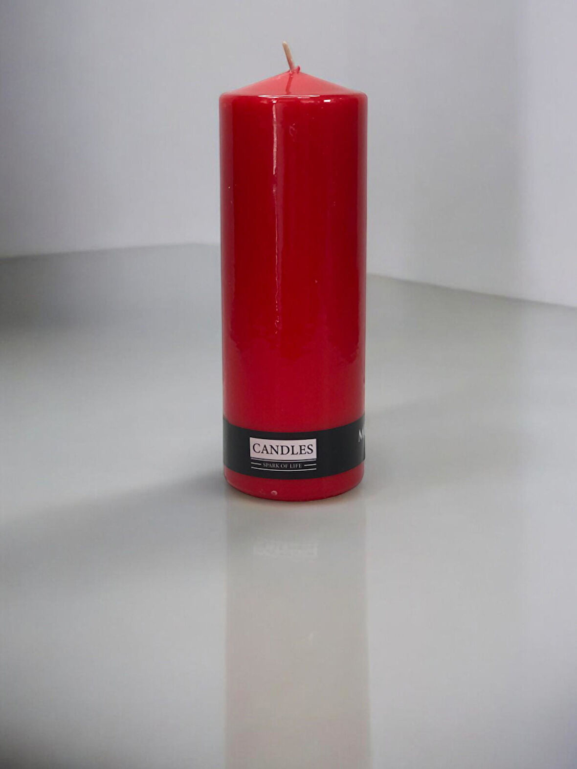 Baton Mumu Tekli 60 mm çap Silindir mum 170 mm boy gövde boya