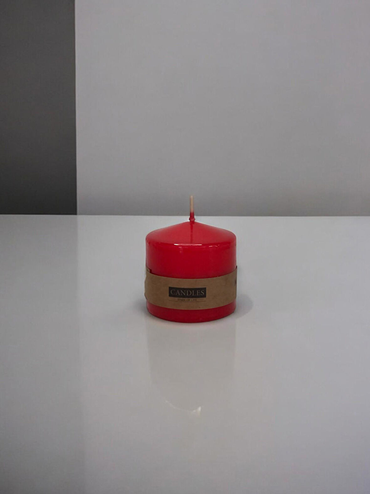 Baton Mumu 60 mm çap Silindir mum 60 mm boy gövde boya