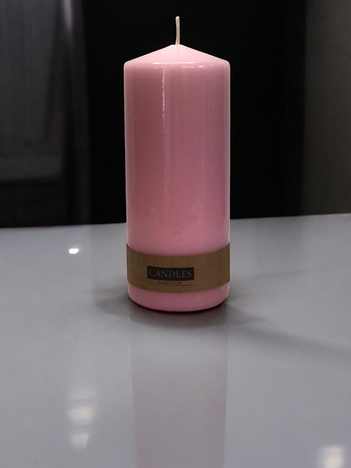 Baton Mumu Tekli 70 mm çap Silindir mum 170 mm boy gövde boya