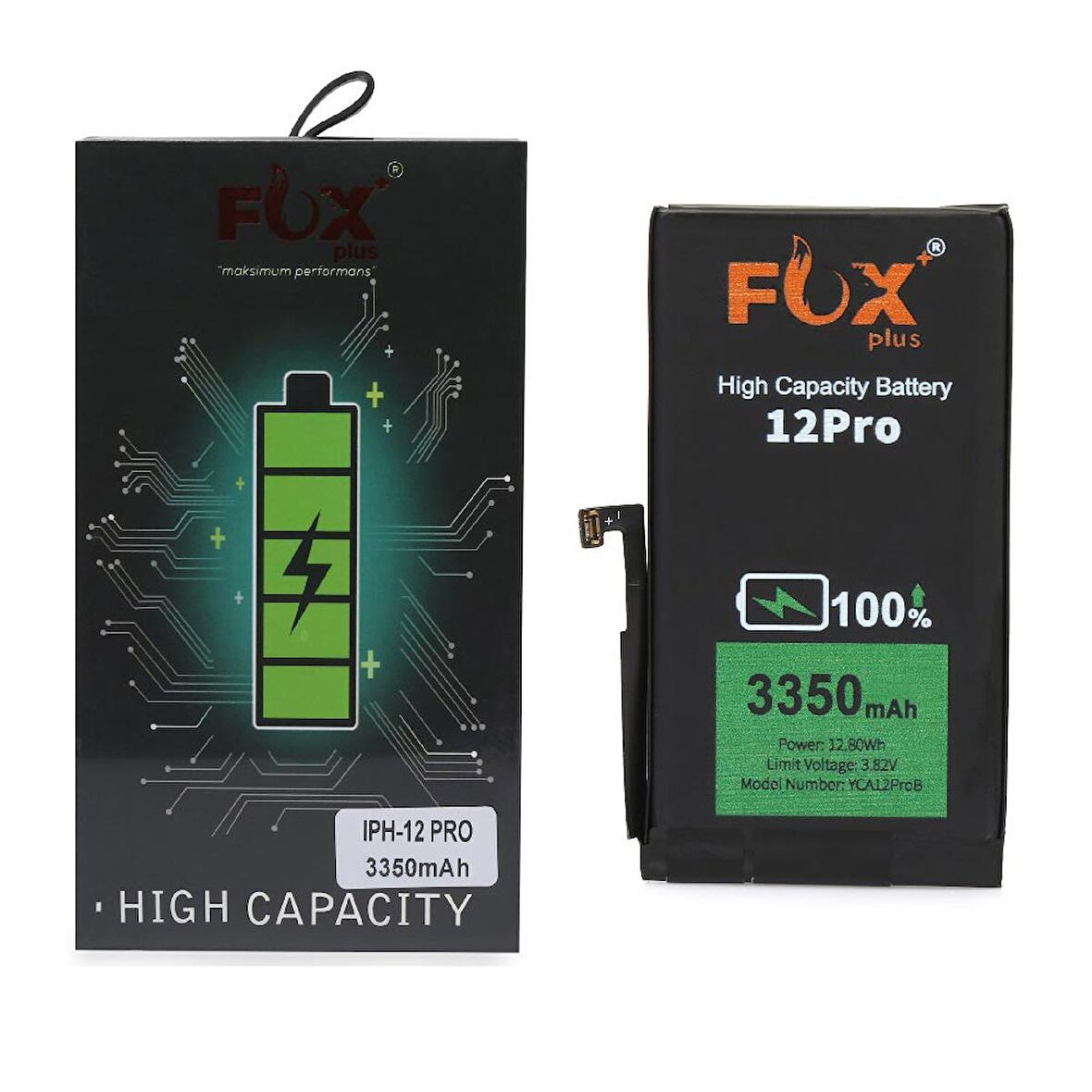  Apple iPhone 12 Pro Max ile Uyumlu Güçlendirilmiş Pil