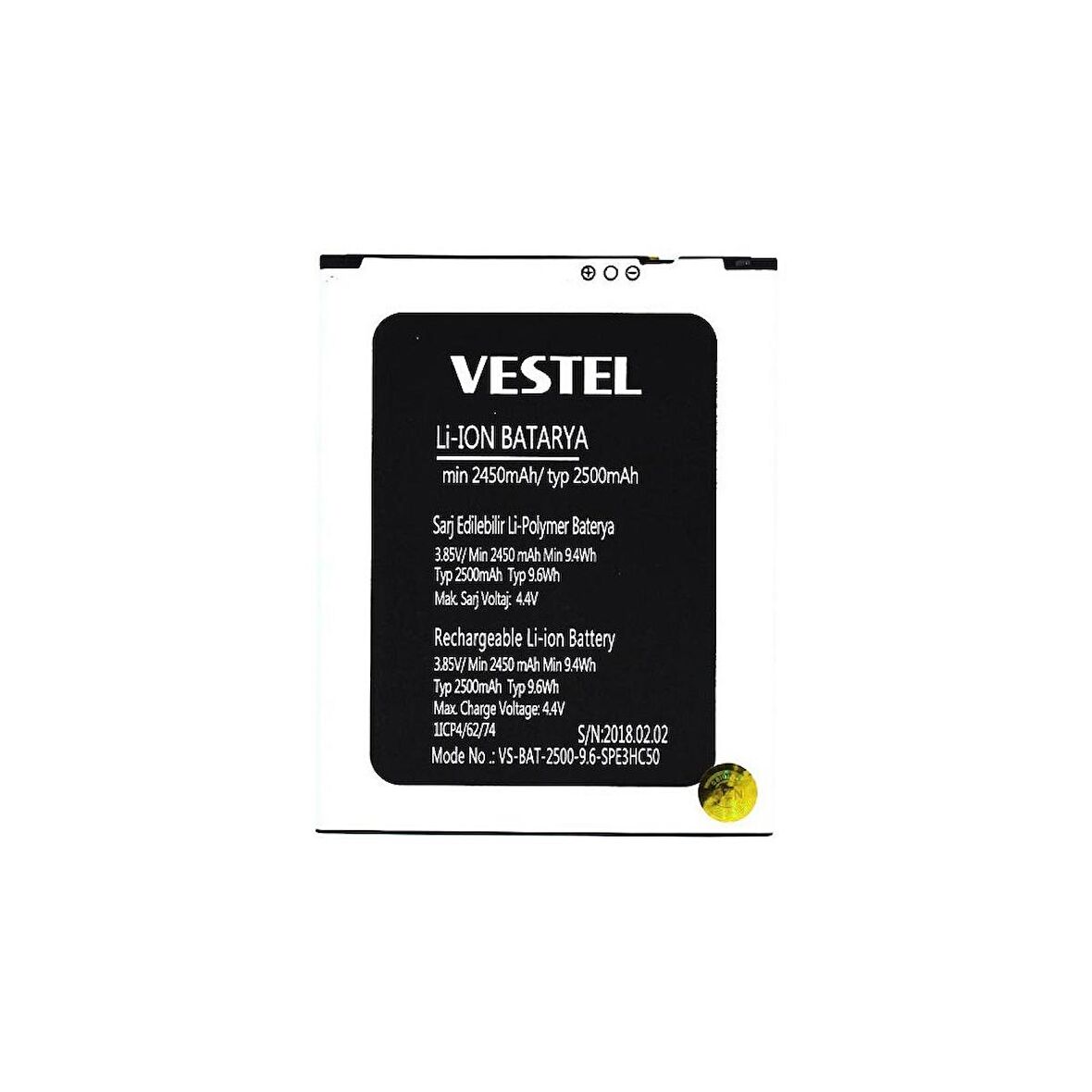  Vestel Venüs E4 ile Uyumlu İthal Pil