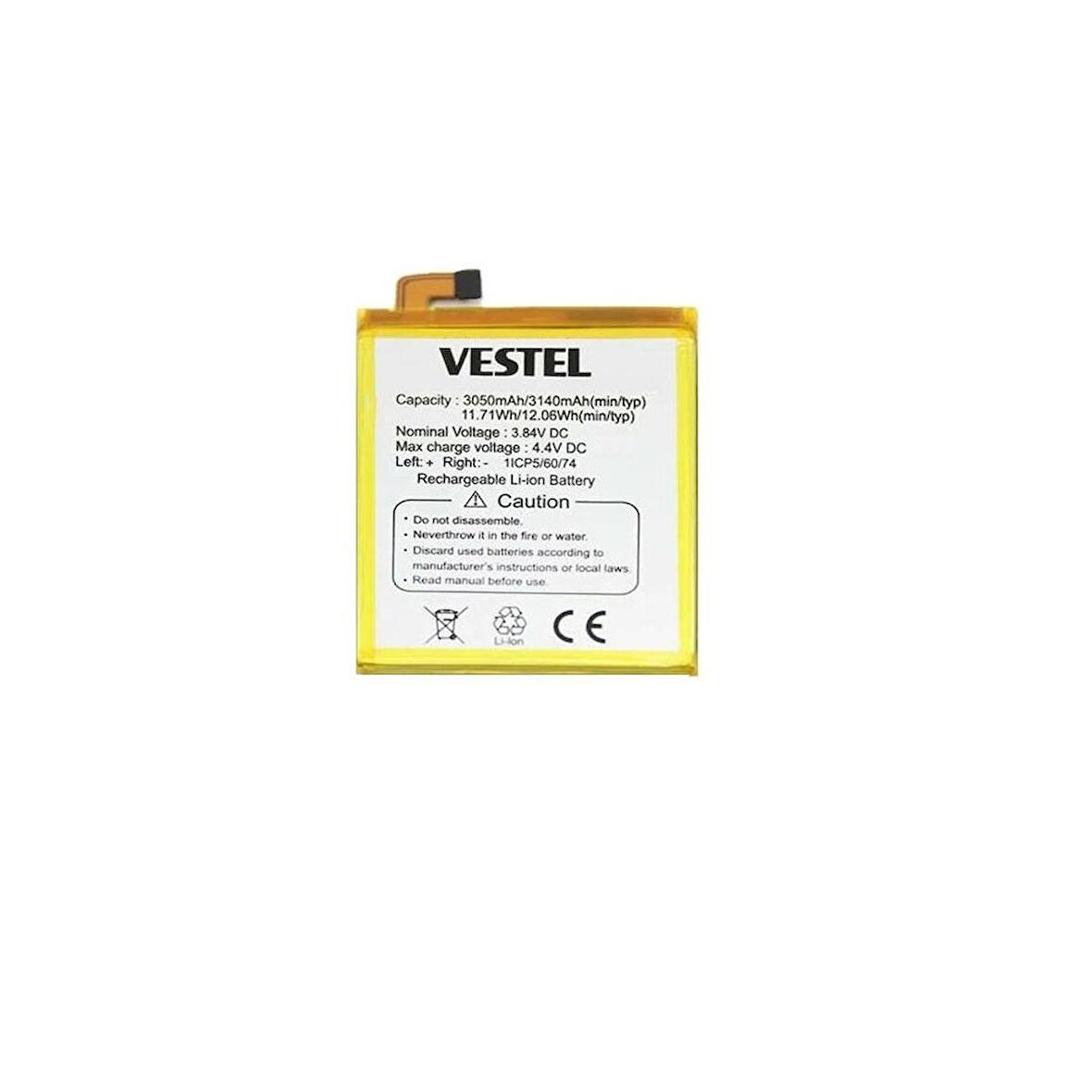  Vestel Venüs V6 ile Uyumlu İthal Pil