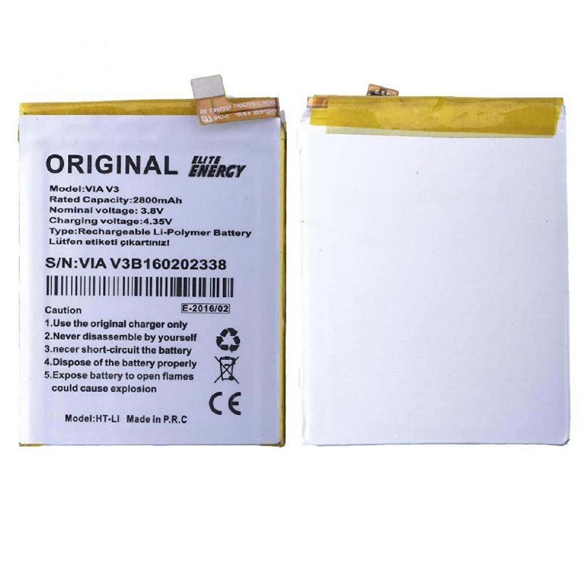  Casper Via 4 ile Uyumlu İthal Pil