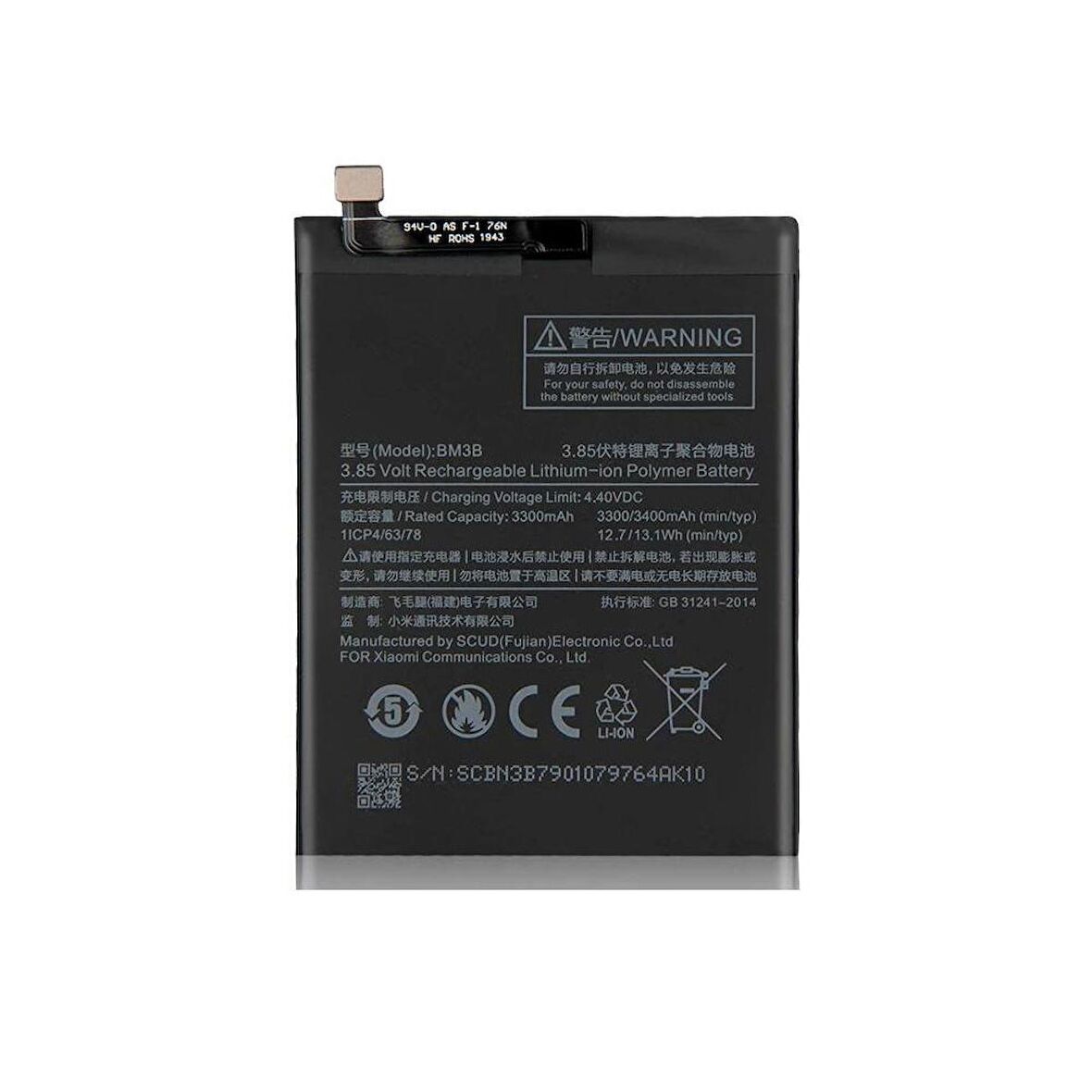  Xiaomi Mi Mix 3 BM3K ile Uyumlu İthal Pil