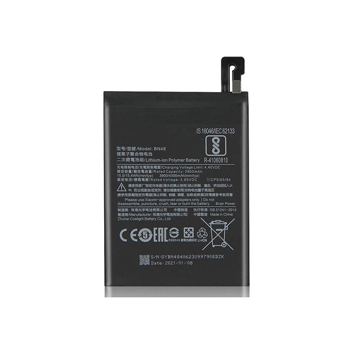  Xiaomi Mi Note 10 BM52 ile Uyumlu İthal Pil