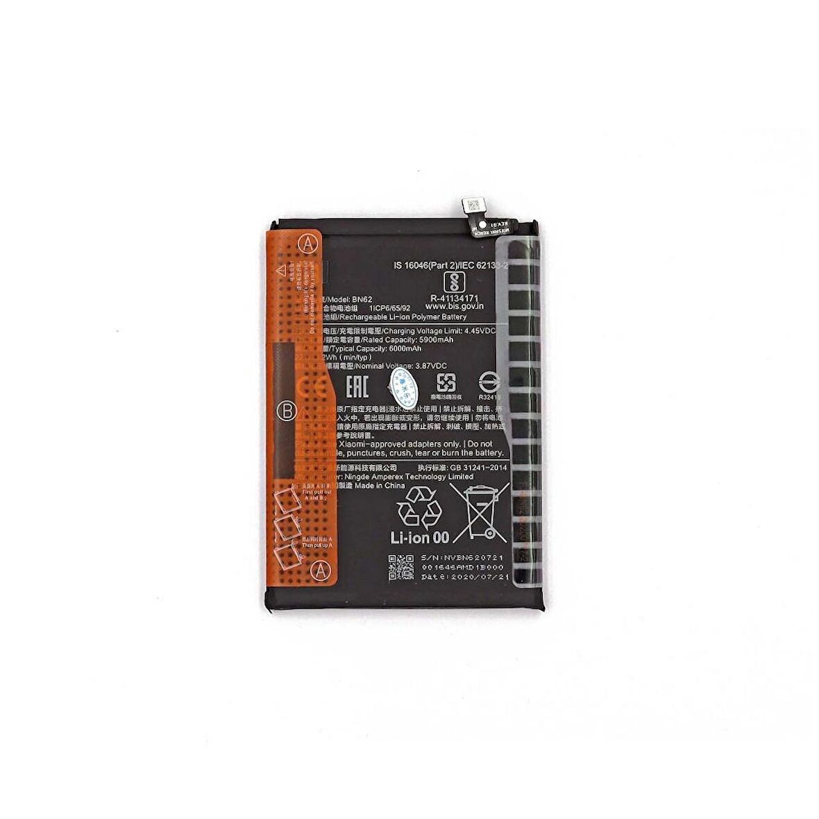  Xiaomi Pocofone M3 Pro BN56 ile Uyumlu İthal Pil