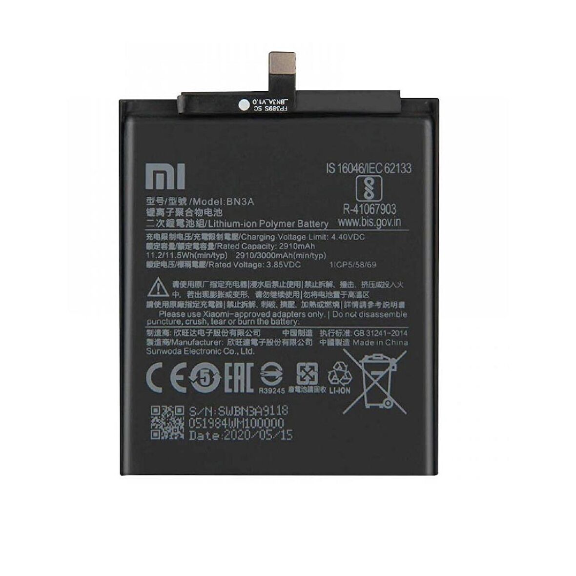  Xiaomi Redmi K20 BP41 ile Uyumlu İthal Pil
