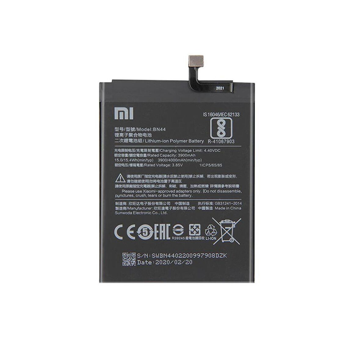  Xiaomi Redmi 6 BN37 ile Uyumlu İthal Pil