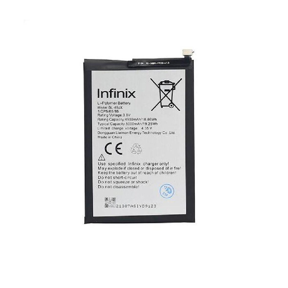 Infinix Hot 10 Play ile Uyumlu İthal Pil BL58BX